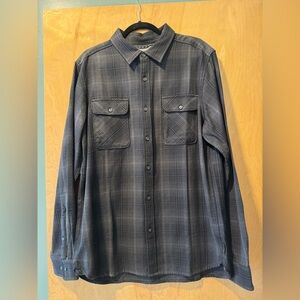 Men's North Face Long Sleeve Button Up - LG